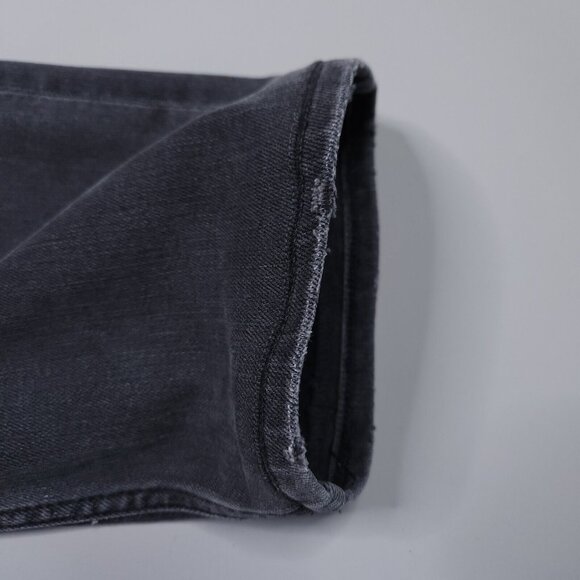 7 For All Mankind The Straight Leg Distressed Stretch Grunge Punk Emo Jean 32x30 - Picture 10 of 13